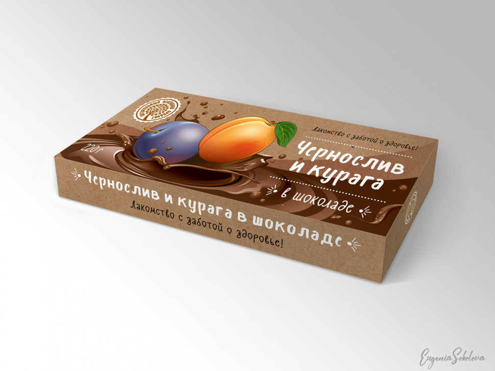  Чернослив и курага в шоколаде, 220г в Клину