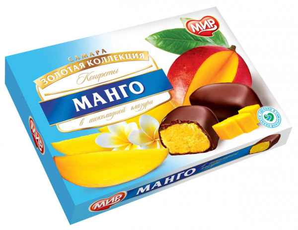 №2 КФ МИР Манго-Кокос в шоколадной глазури 160г  в Клину