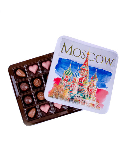  TM LORD Конфеты шоколадны MOSCOW(металлическая коробка)195г) в Клину