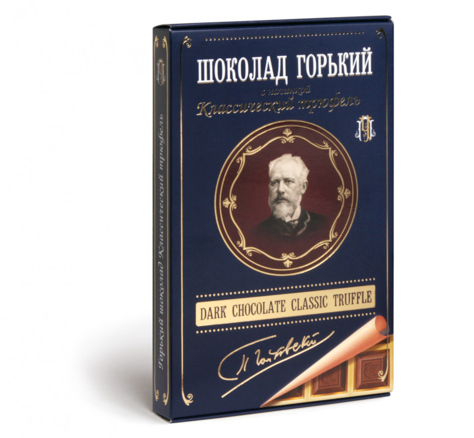  Фабрика Томер  Горький шоколад ТРЮФЕЛЬ классический (Чайковский), 112г в Клину