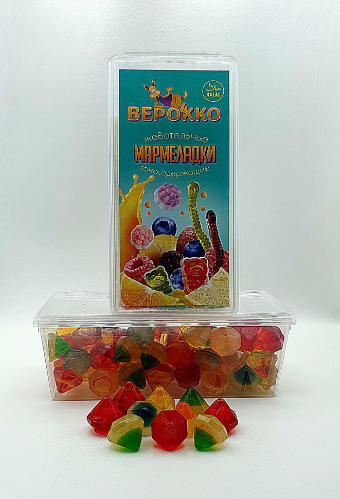  Жевательный мармелад Самоцветы, 250г      в Клину